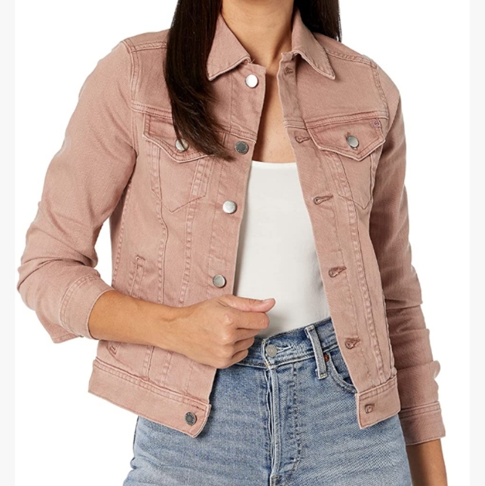 AG Adriano Goldschmied Dusty Rose Denim Jacket